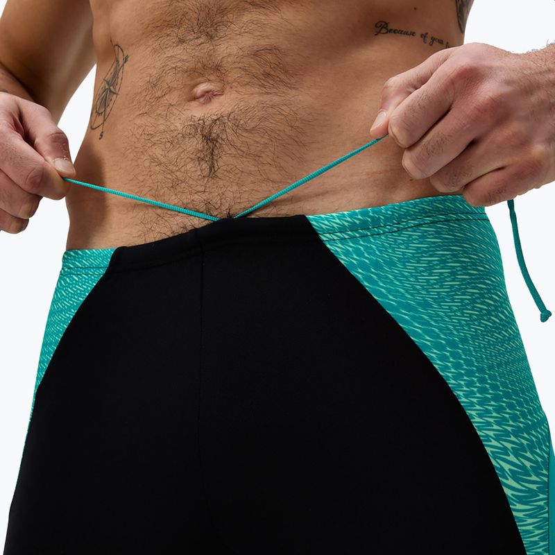 Men's swim jammers Speedo Endurance+ MAX Splice Jammer black/turquoise gem 5