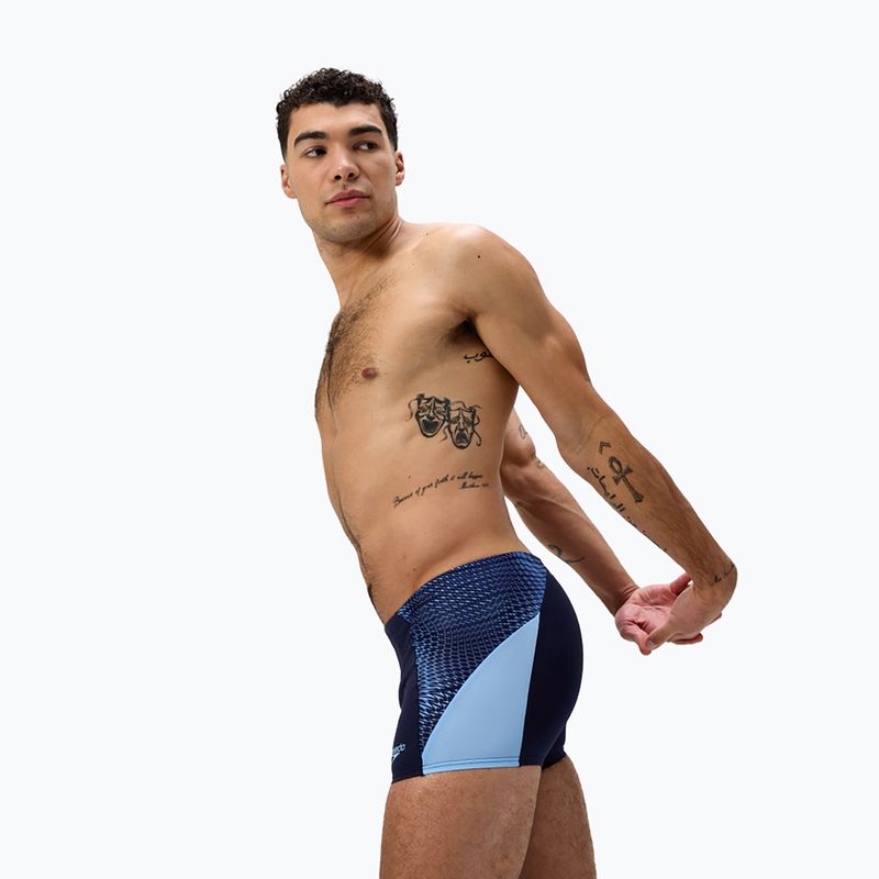 Men's swim boxers Speedo Endurance+ MAX Splice Aquashort navy/sugar blue 4