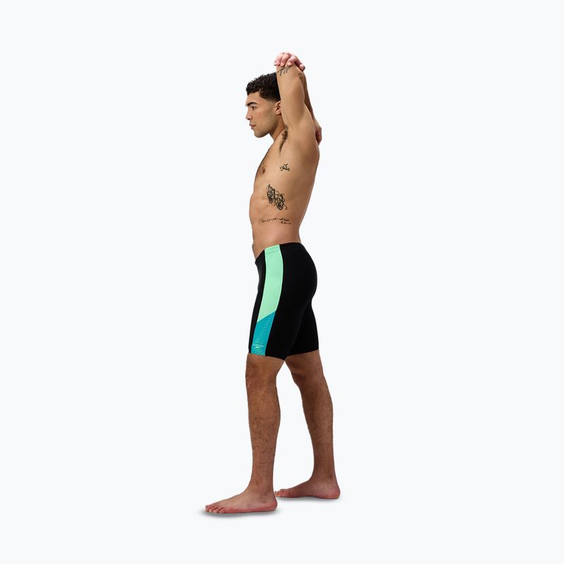 Men's swim jammers Speedo Dive Jammer black/turquoise gem 2