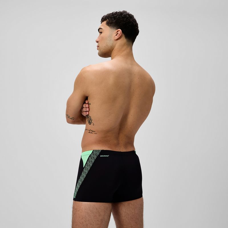 Men's swim boxers Speedo Hyper Boom Splice black/alfalfa green 3