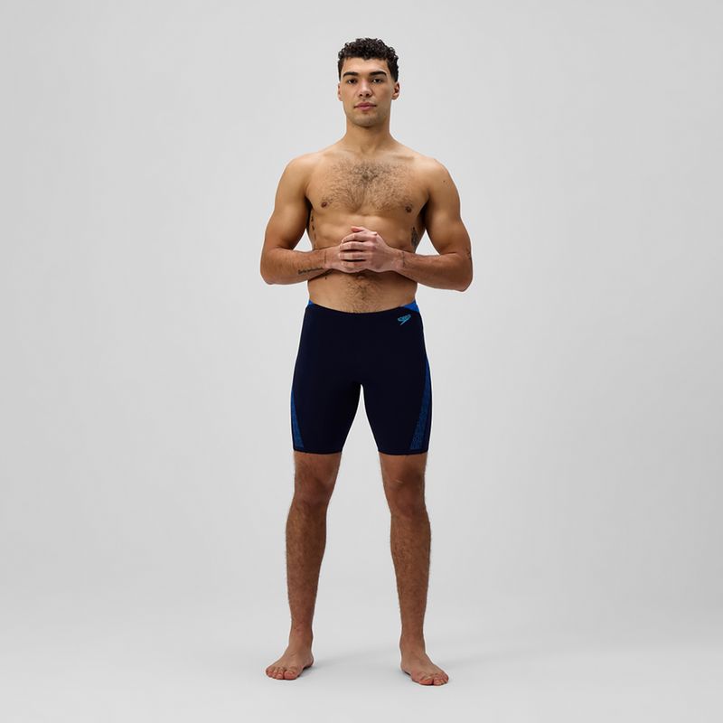 Men's swim jammers Speedo Hyper Boom Splice peacoat/lagoon blue 2