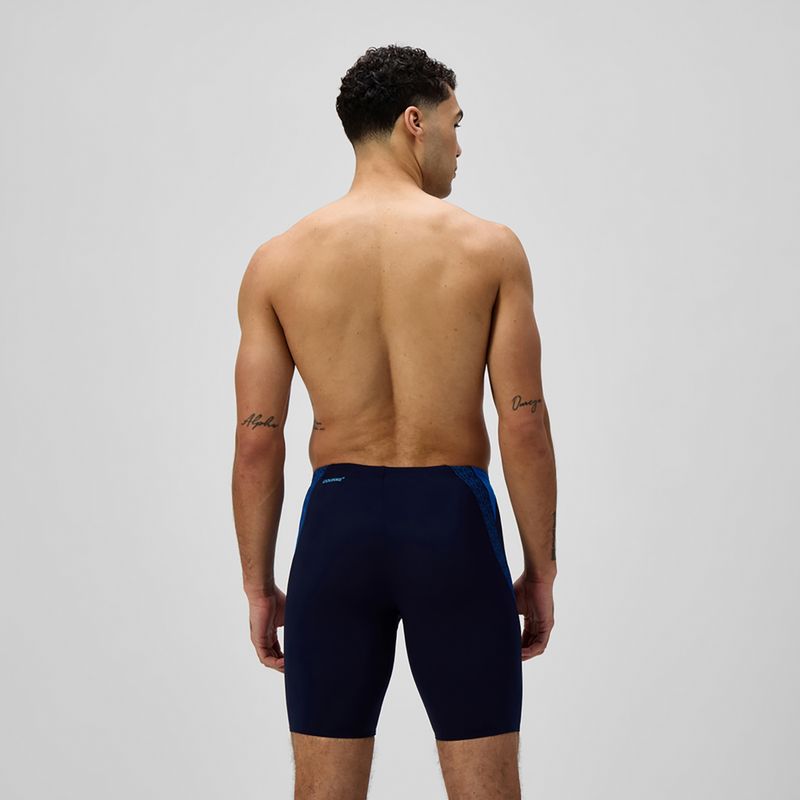 Men's swim jammers Speedo Hyper Boom Splice grey lead/neon coral 3