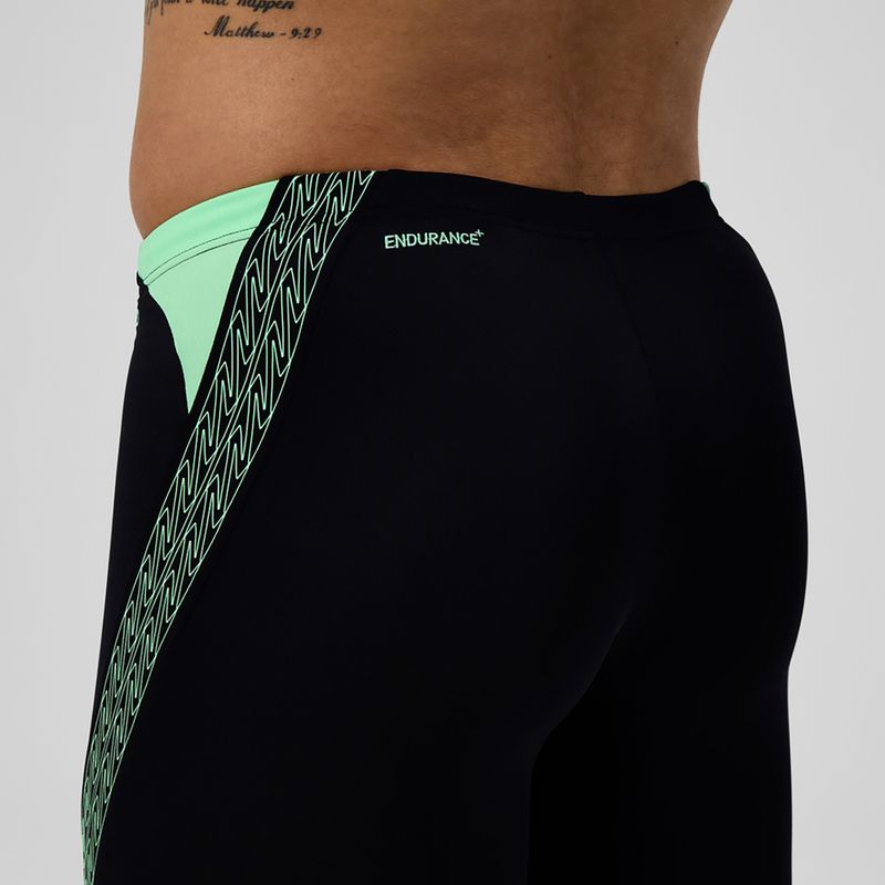 Men's swim jammers Speedo Hyper Boom Splice black/alfalfa green 7