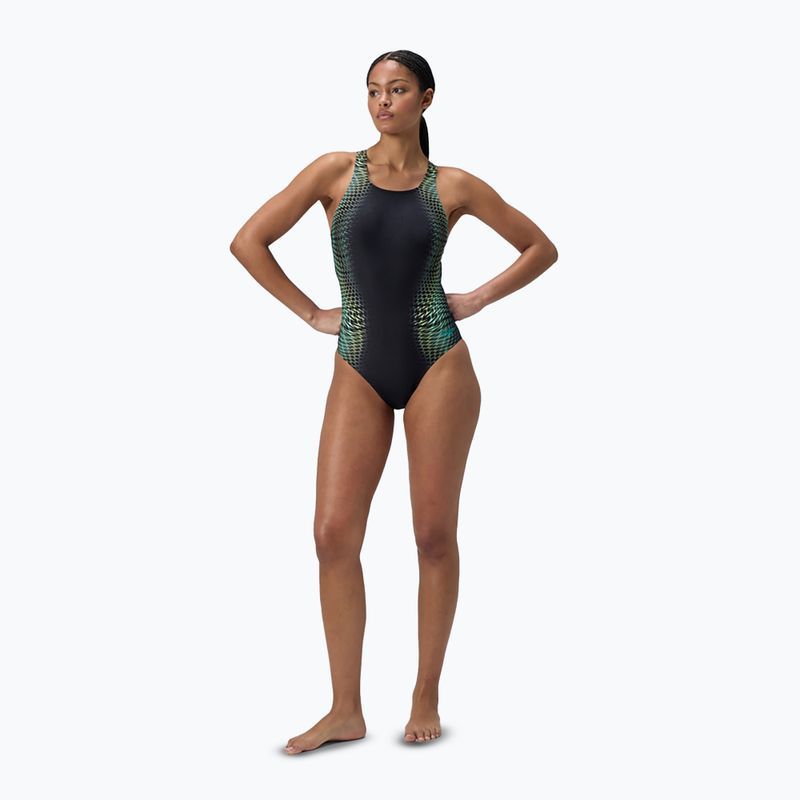 Women's one-piece swimsuit Speedo Digital Printed Medalist turquoise gem 2