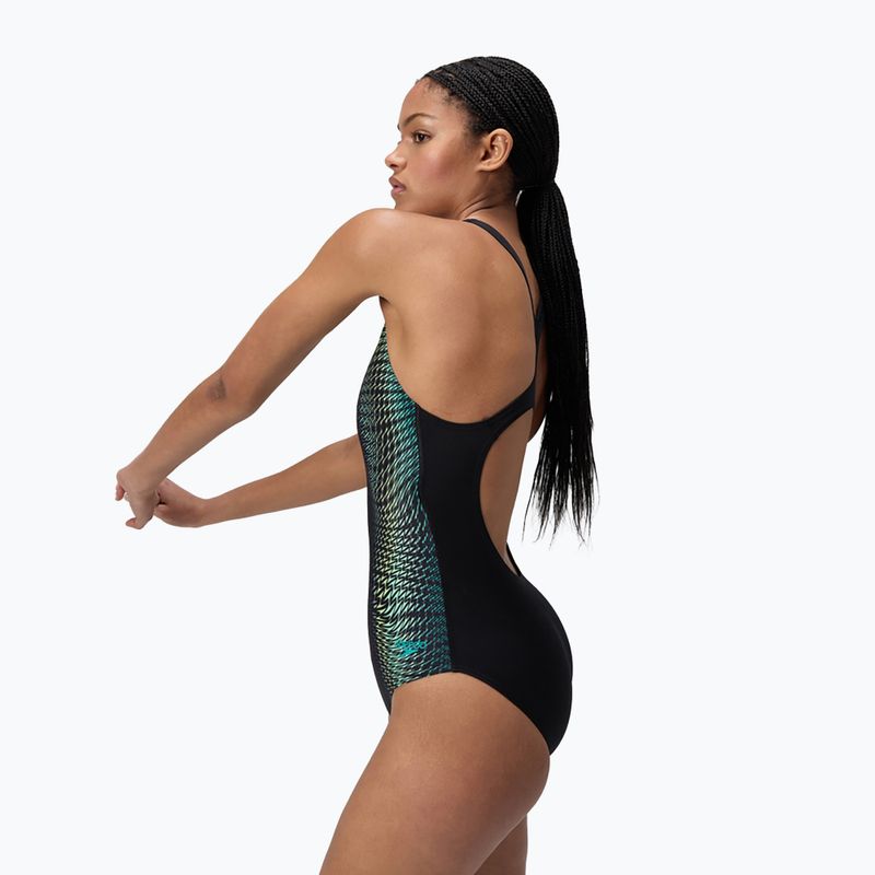 Women's one-piece swimsuit Speedo Digital Printed Medalist turquoise gem 4