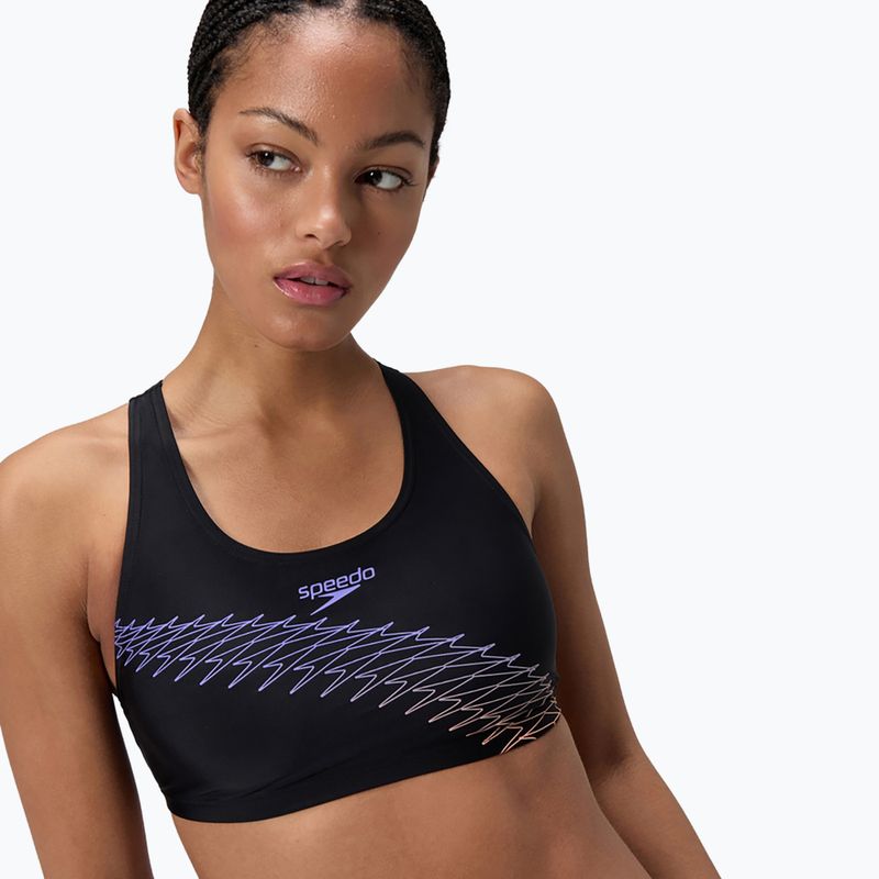 Women's two-piece swimsuit Speedo Placement 2pc set bright peach 5