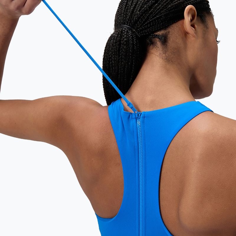 Women's one-piece swimsuit Speedo Racer Zip with Built in Swim Bra lagoon blue 5