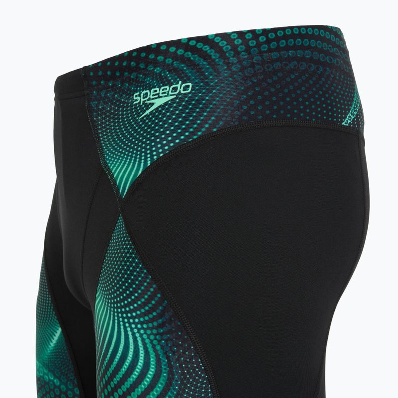 Men's swim jammers Speedo Endurance+ Max Compression Jammer black/turquoise gem 3