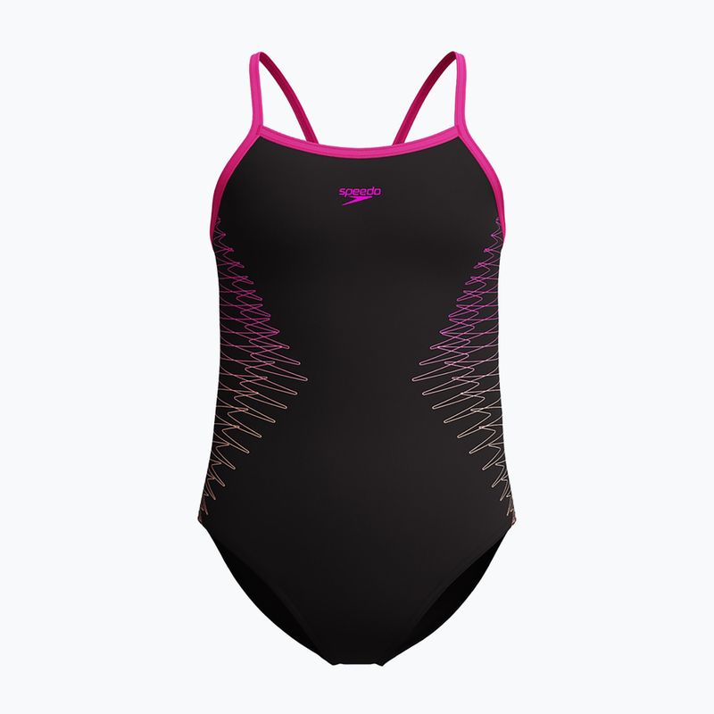 Children's one-piece swimsuit Speedo Platisol Placement Thinstrap Muscleback flare pink