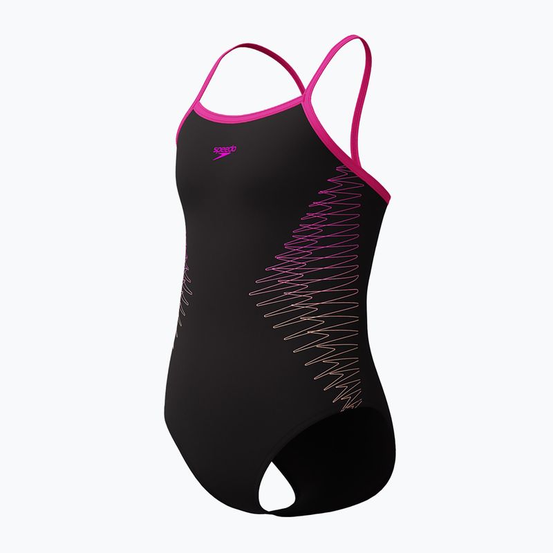Children's one-piece swimsuit Speedo Platisol Placement Thinstrap Muscleback flare pink 3
