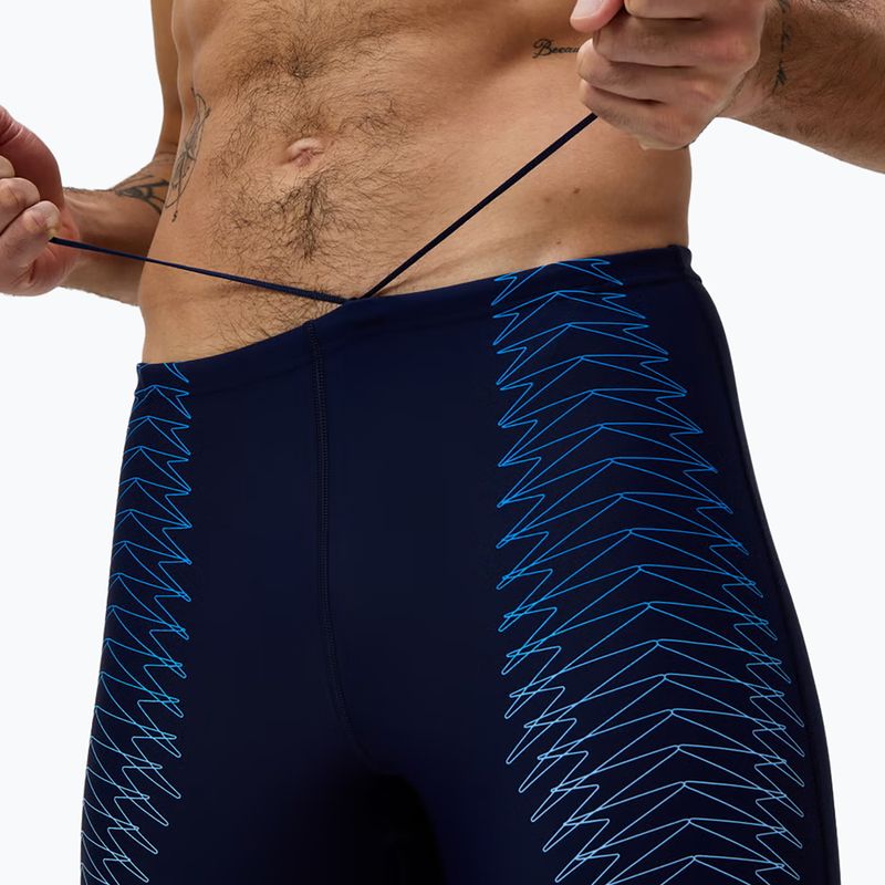 Men's swim jammers Speedo Duo Logo Print Mid Jammer navy/sugar blue 5