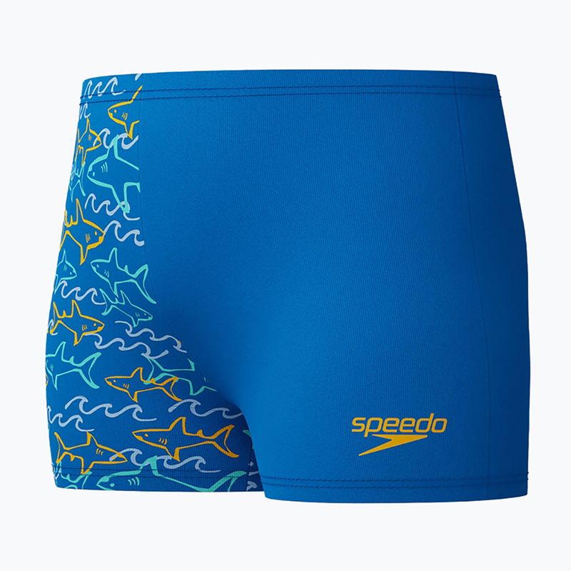 Children's swim boxers Speedo Digital Allover Aquashort lagoon blue 3