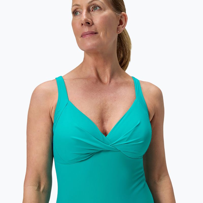 Ladies' one-piece swimsuit Speedo Shaping Cross Knot turquoise gem 5