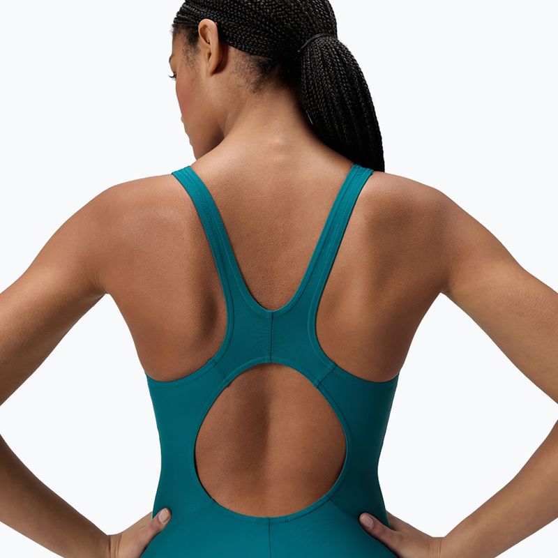 Women's one-piece swimsuit Speedo Colourblock 2.0 deep emerald 6
