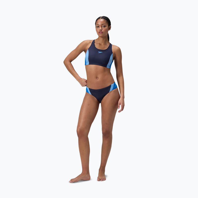 Women's two-piece swimsuit Speedo Colourblock Splice 2.0 lagoon blue/celeste 2