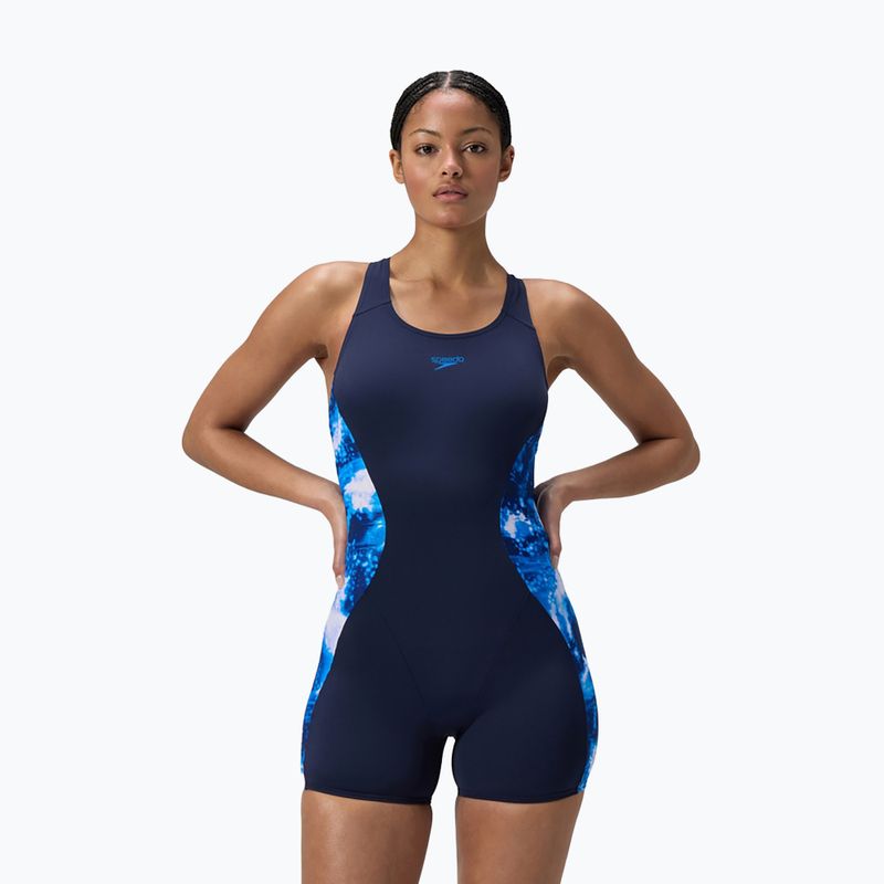 One-piece swimsuit Speedo Digital Printed Legsuit peacoat