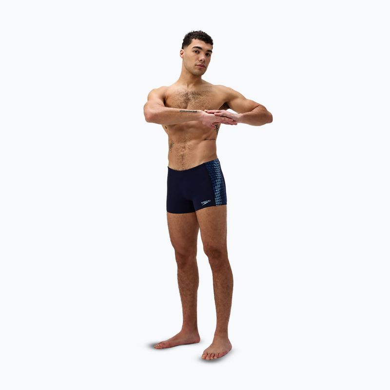 Men's swim boxers Speedo Endurance+ Tech Panel Aquashort navy/sugar blue 2