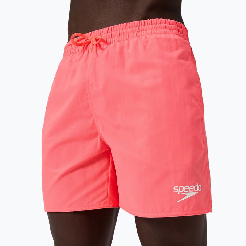 Men's swim shorts Speedo Essentials 16" black/neon coral 5