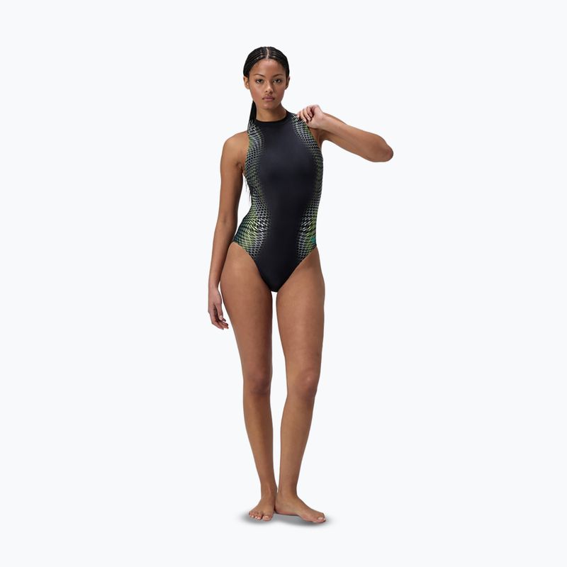 Women's one-piece swimsuit Speedo Printed Hydrasuit turquiose gem 2