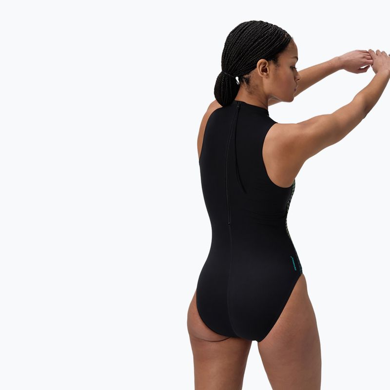 Women's one-piece swimsuit Speedo Printed Hydrasuit turquiose gem 3