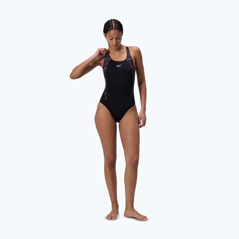 Women's one-piece swimsuit Speedo HyperBoom Splice Muscleback bright peach 2