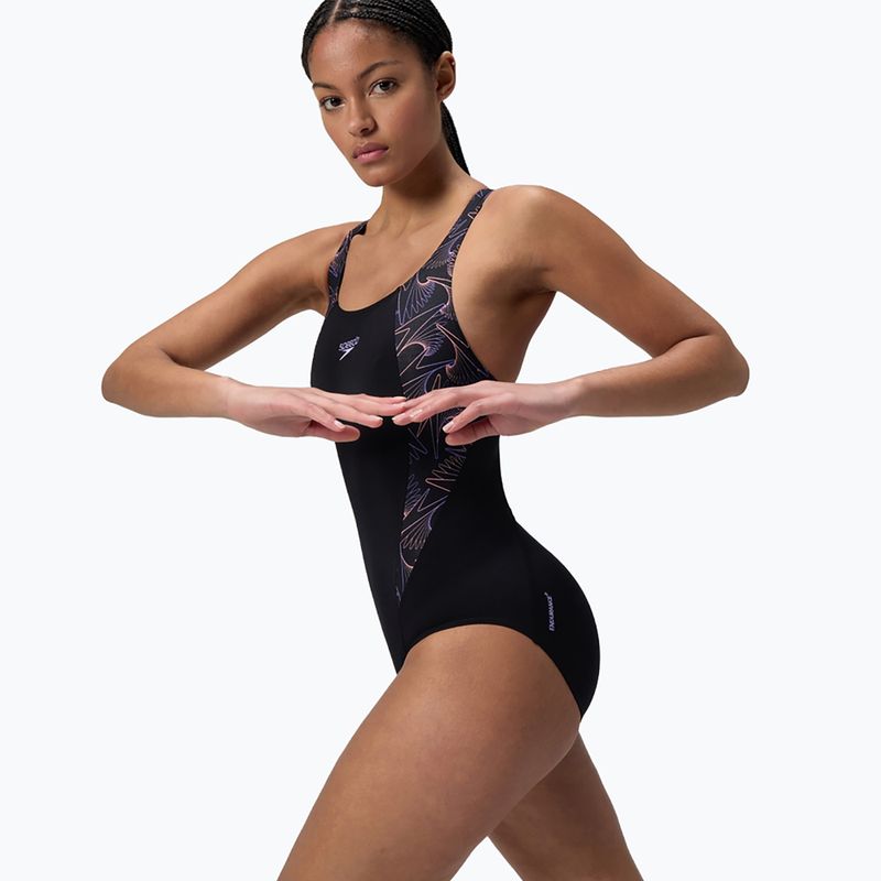 Women's one-piece swimsuit Speedo HyperBoom Splice Muscleback bright peach 4