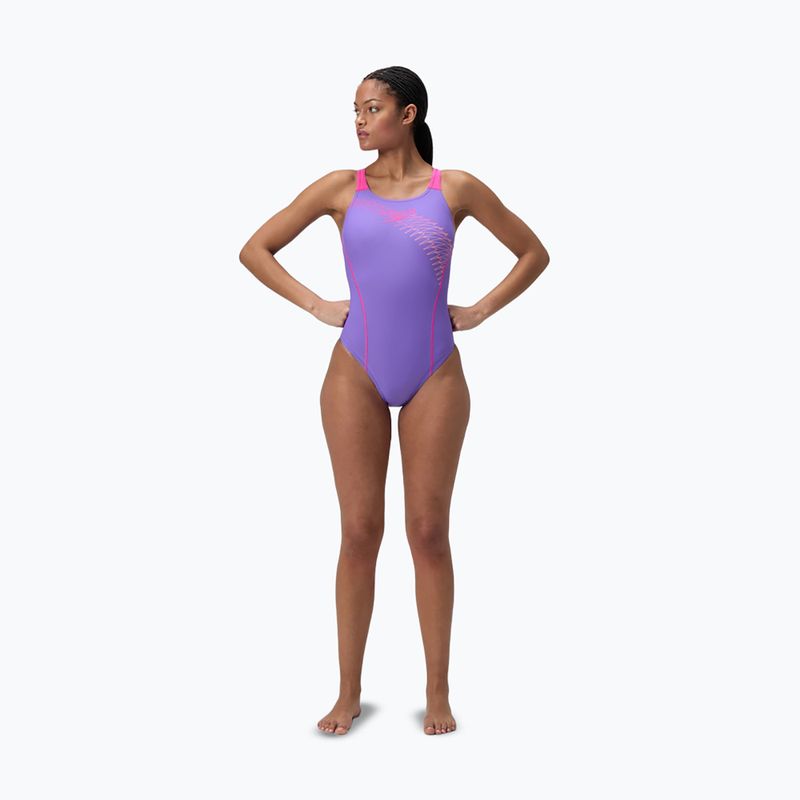 One-piece swimsuit Speedo Medley Logo Medalist indigo glow 2