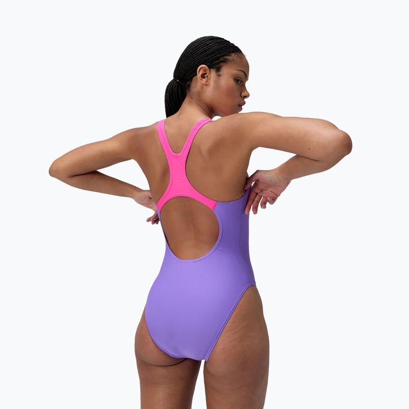 One-piece swimsuit Speedo Medley Logo Medalist indigo glow 3