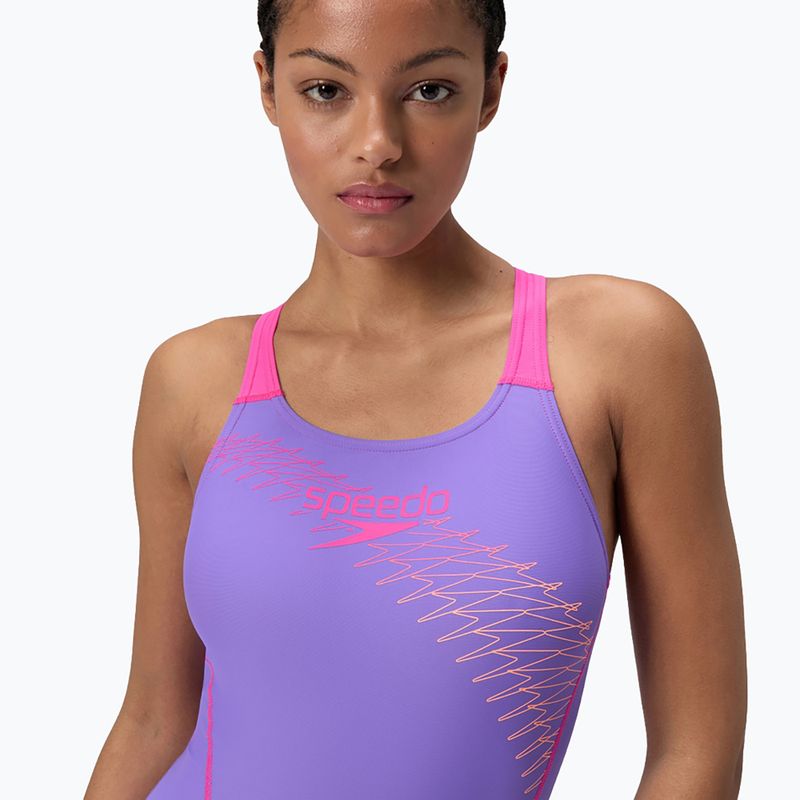One-piece swimsuit Speedo Medley Logo Medalist indigo glow 5