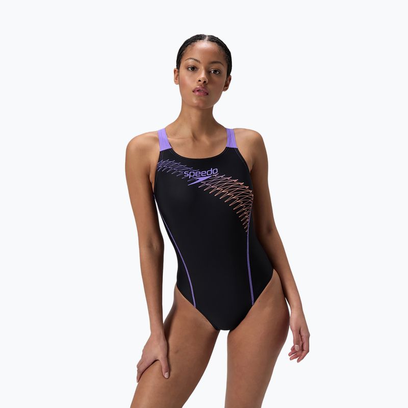 One-piece swimsuit Speedo Medley Logo Medalist bright peach