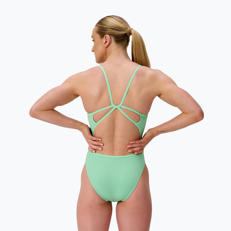 Women's one-piece swimsuit Speedo FL Solid Web Back alfalfa green 2