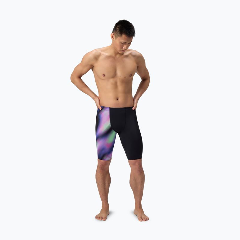 Men's swim jammers Speedo ML One-Leg Printed blurry glass/black 2