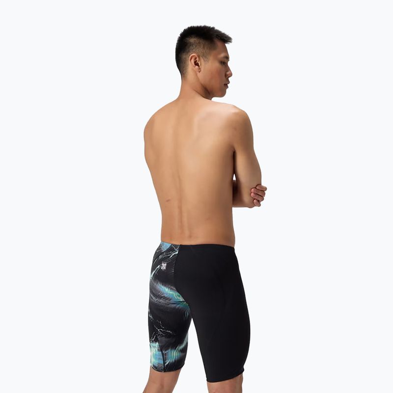 Men's swim jammers Speedo Fastskin LZR Ignite Jammer electro static/black 3