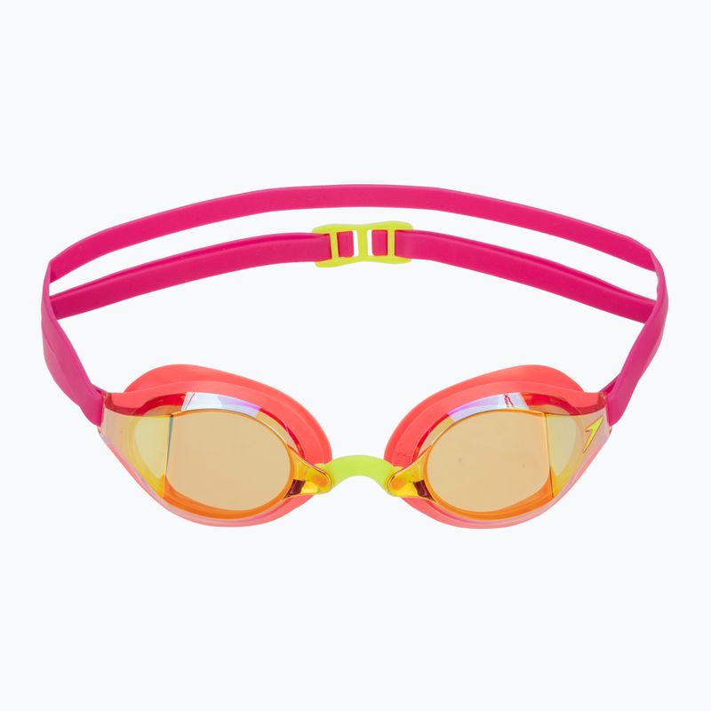 Swim goggles Speedo Fastskin Speedsocket 2 Mirror neon melon/vermillion/gold mirror 2