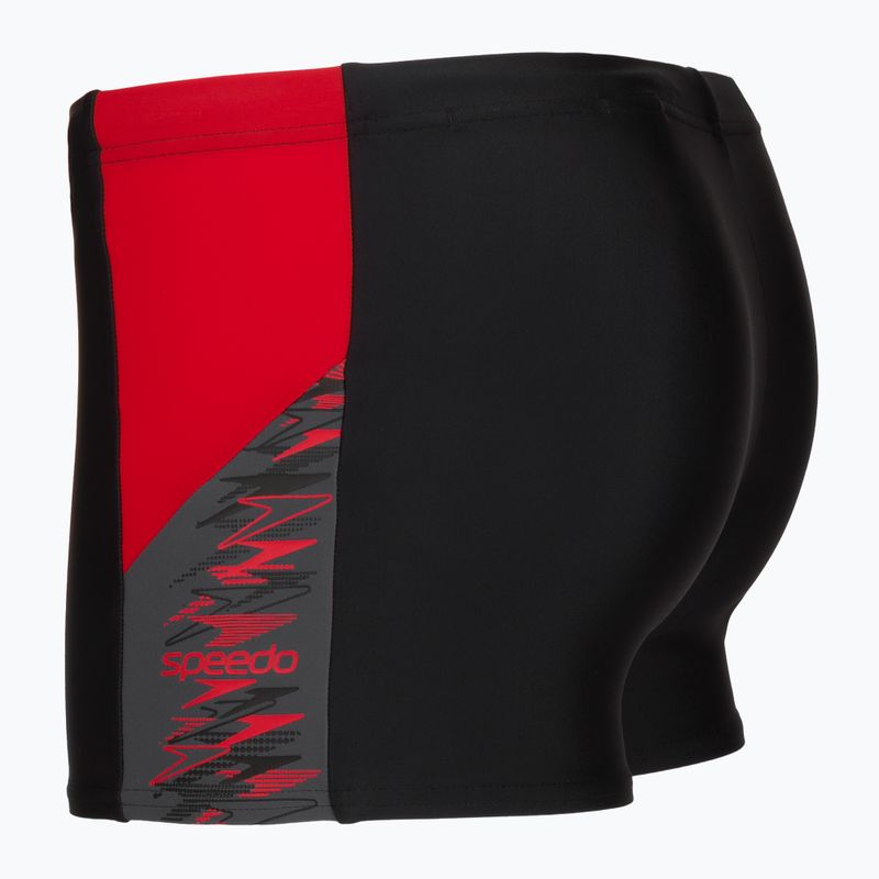 Men's swim boxer trunks Speedo Dive Aquashort Anthracite/Hrr 3