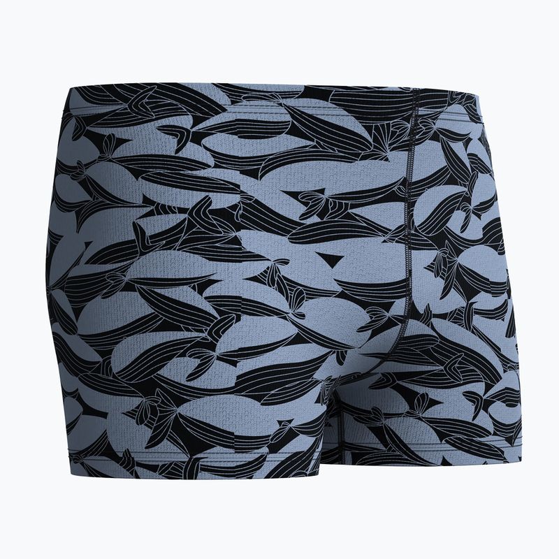 Men's swim boxer trunks Speedo Print Beachstar Square Leg Anthracite/Coin Grey 6