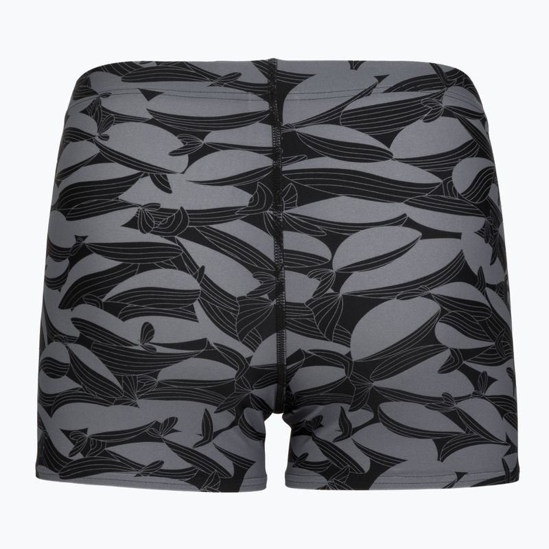 Men's swim boxer trunks Speedo Print Beachstar Square Leg Anthracite/Coin Grey 6
