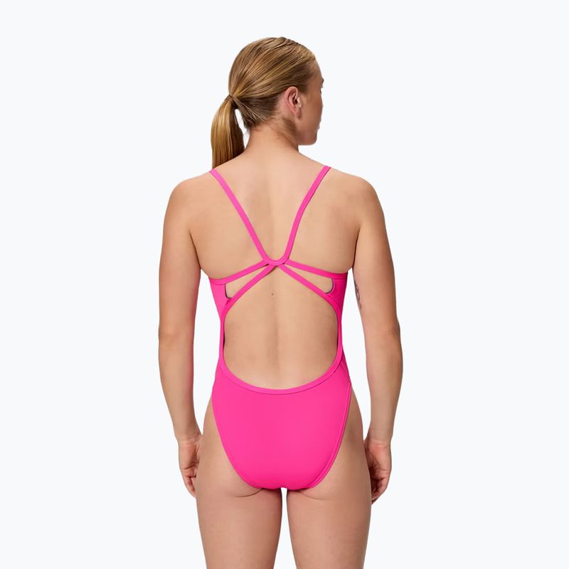 Women's one-piece swimsuit Speedo Solid Web punchy pink 2