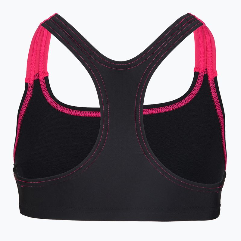 Children's two-piece swimsuit Speedo Medley Logo Racerback 2pc anthracite/pink 4