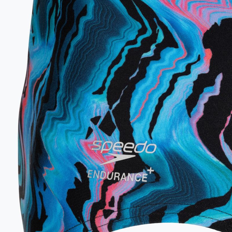 Women's one-piece swimsuit Speedo Printed Web Back canyon ombre/black 3