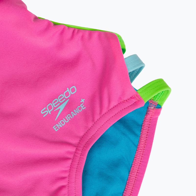 Women's one-piece swimsuit Speedo Solid Tri neon flamingo 3