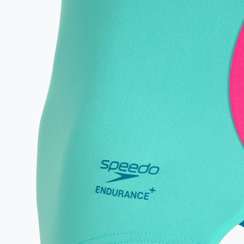 Women's one-piece swimsuit Speedo Solid Tri aqua breeze 3