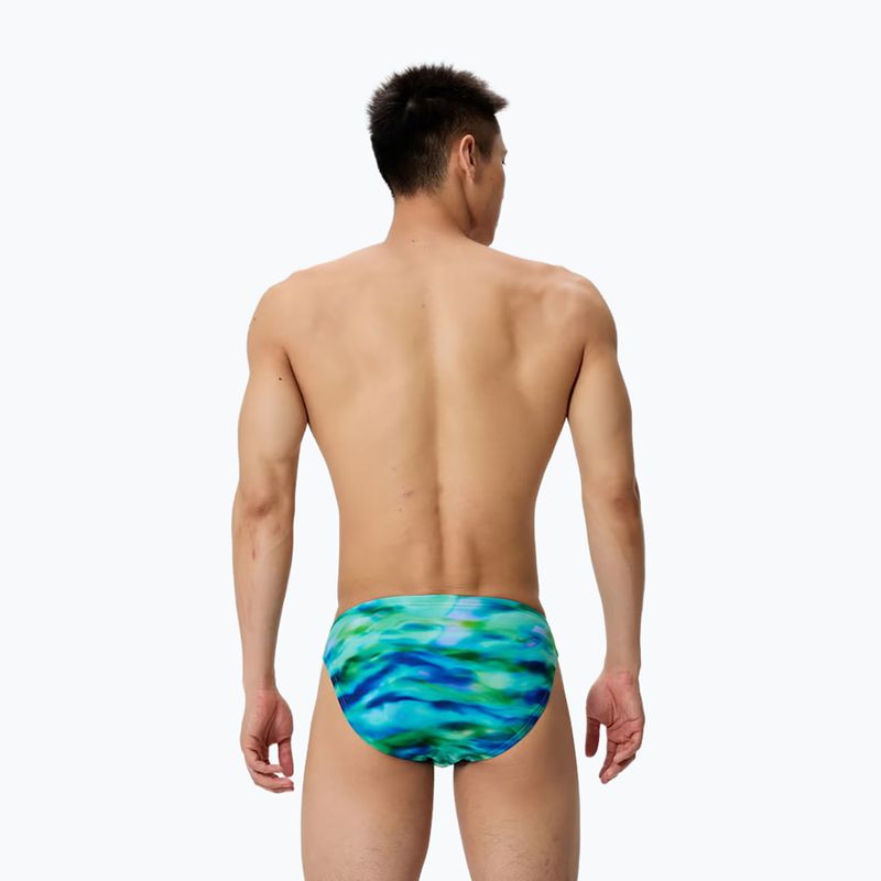Men's swim boxers Speedo Printed Brief sunset grove/green 2