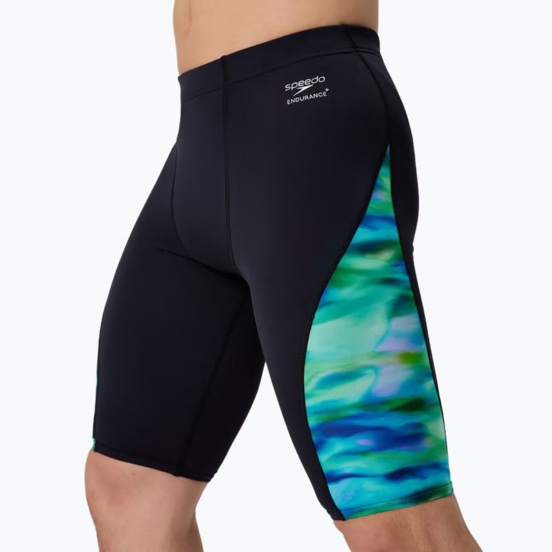 Men's swim jammers Speedo Printed Side Spliced sunset grove/black 4