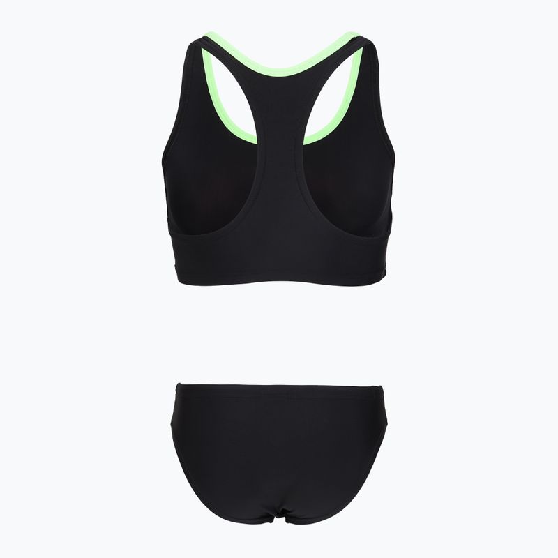 Women's two-piece swimsuit Speedo Placement Raceback 2pc anthracite/clover 2