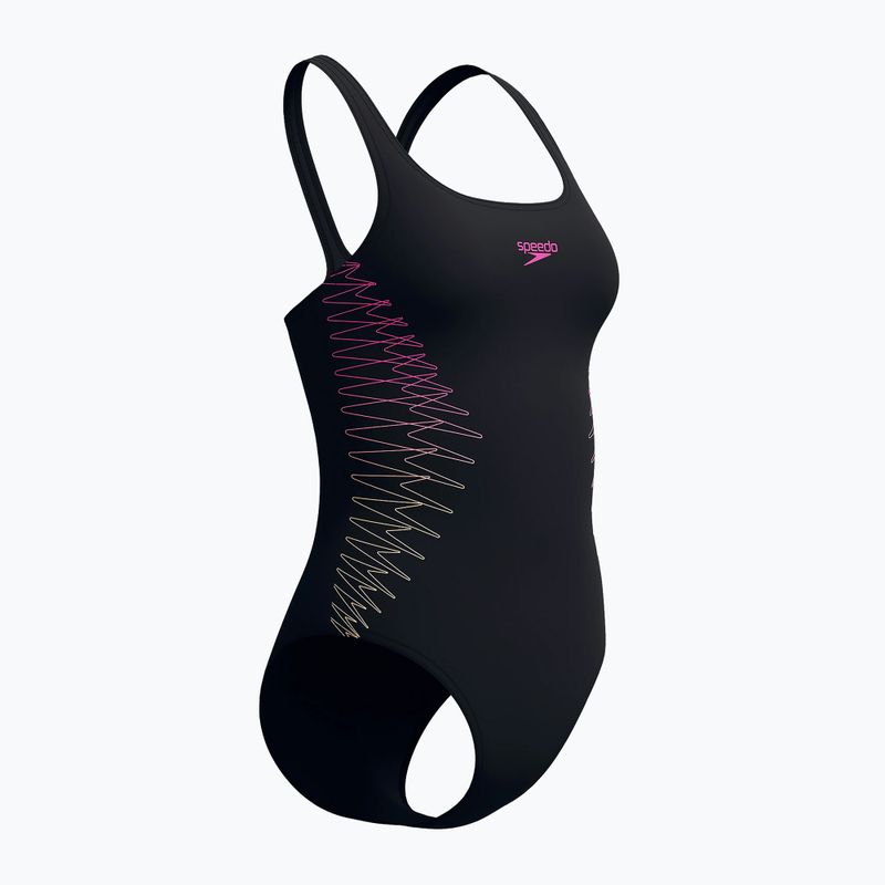 Ladies' one-piece swimsuit Speedo Placement Muscleback anthracite/clover 7