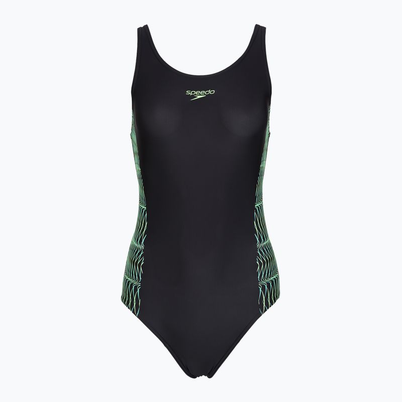 Ladies' one-piece swimsuit Speedo Placement Muscleback anthracite/clover 6