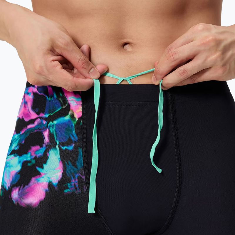 Men's swim jammers Speedo Placement Aquashort glitchy garden/black 4