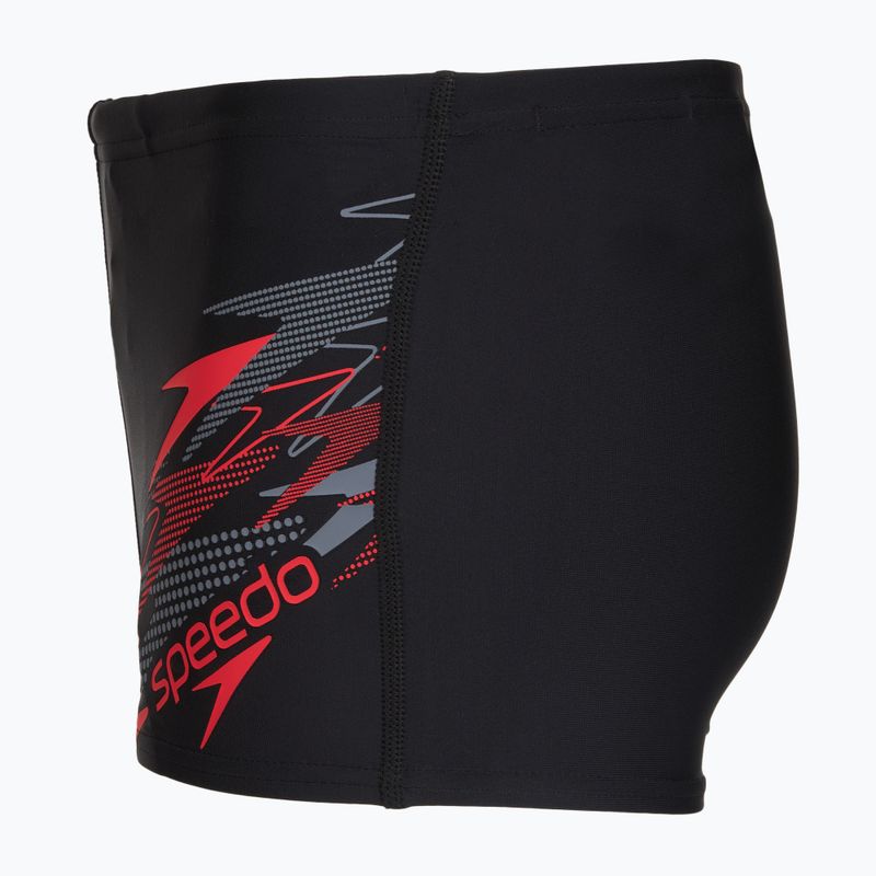 Boys' swim boxers Speedo Medley Logo Aquashort Anthracite/Hrr 3