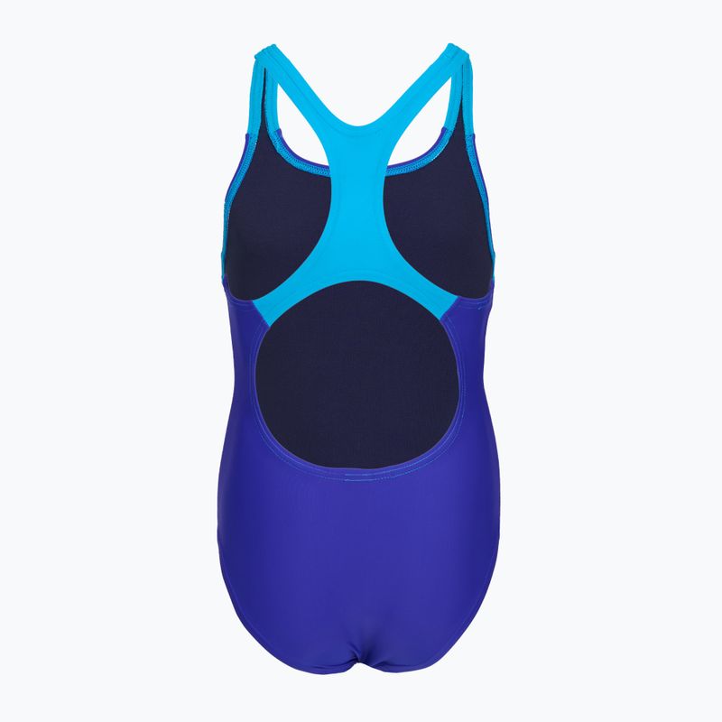 Children's one-piece swimsuit Speedo Medley Logo Medalist sapphire/mayan blue 2